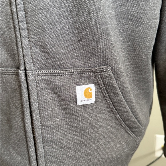 Women’s Carhartt - Full Zip Sweatshirt - Grey - Size Medium (8-10) - Picture 4 of 10